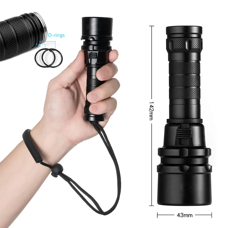 Scuba Diving LED Torch Flashlight